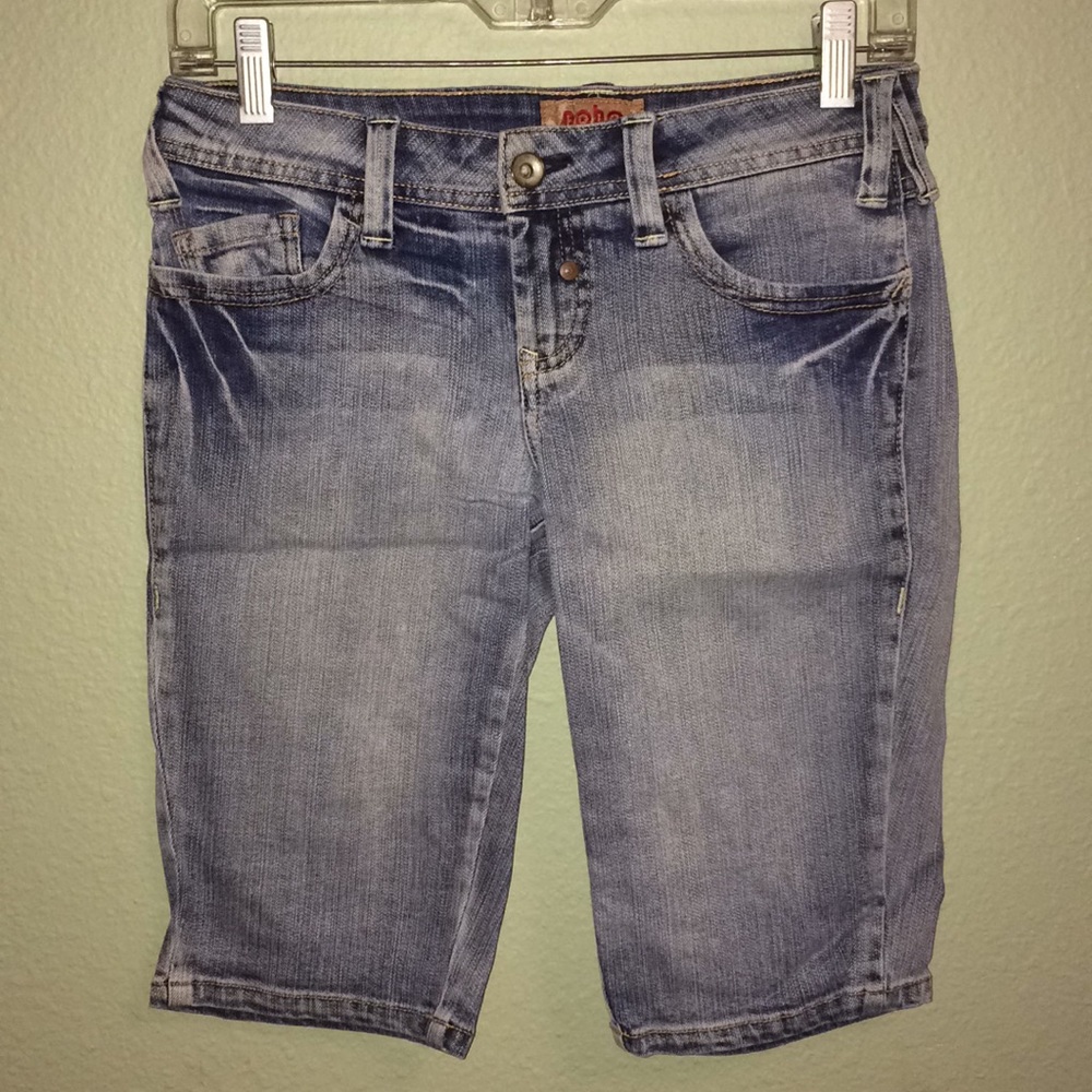 Juniors size 3 blue denim Bermuda shorts